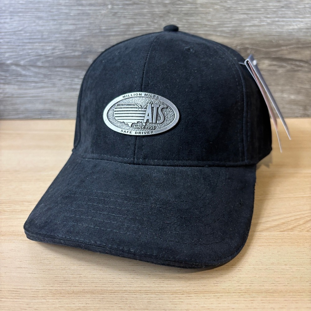 Anderson Trucking Service Hat Cap Strap Back Black Million Miles Adjustable NWT